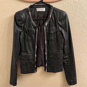 Black Faux Leather Jacket